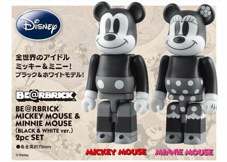 Be Rbrick ミッキーマウス ミニーマウス 白黒ver 2体セット ホビーの総合通販サイトならホビーストック