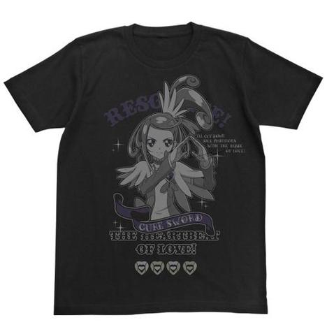 ドキドキ プリキュア キュアソード Tシャツ ブラック Lサイズ ホビーの総合通販サイトならホビーストック