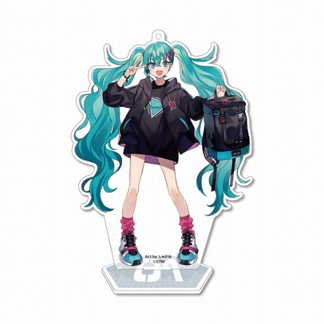 初音ミク スタンドアクリルキーホルダー 描き下ろしイラスト使用 ホビーの総合通販サイトならホビーストック