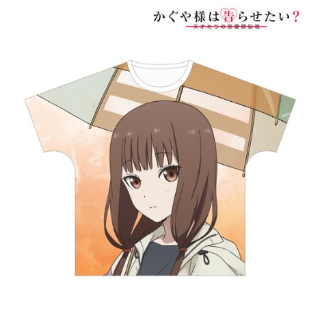 かぐや様は告らせたい 天才たちの恋愛頭脳戦 描き下ろしイラスト 伊井野ミコ 雨の日のお出かけver フルグラフィックtシャツ ユニセックス サイズ M ホビーの総合通販サイトならホビーストック